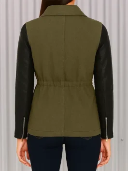 Caroline Flack Green Cotton Jacket