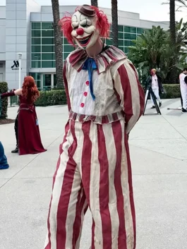 Clown in a Cornfield Jumpsuit Halloween Outfit front look