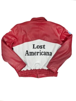 Back view of the Colson Baker MGK Lost Americana Bomber Jacket from America Jackets.