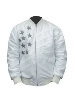 Creed III Michael B. Jordan White Bomber Jacket