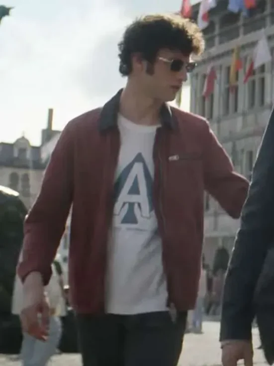 Dominic Sessa Now You See Me Now You Don’t Red Jacket Front Look