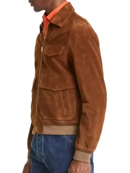 Eddie Redmayne The Day of the Jackal Brown Jacket