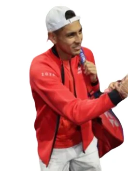 2024 Laver Cup Jacket Front Look Red Color