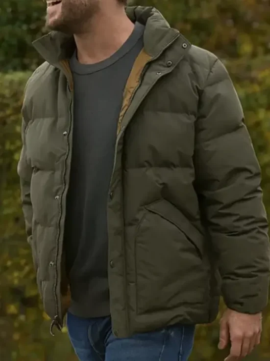 Limitless Chris Hemsworth Green Puffer Jacket