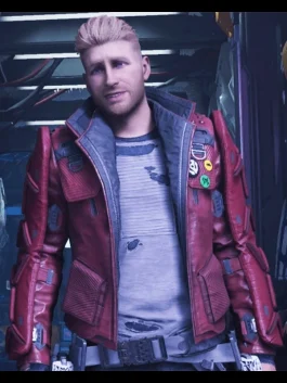 Marvel Guardians Of The Galaxy Game Star Lord Maroon Jacket