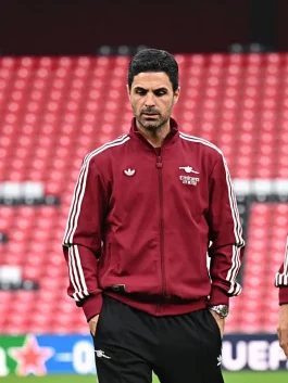 Mikel Arteta UEFA Champions League 202526 Jacket Front Look