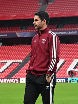 Mikel Arteta UEFA Champions League 202526 Jacket Front Look