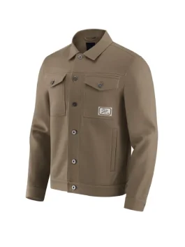 NFL x Darius Rucker San Francisco 49ers Tan Trucker Jacket Front Look