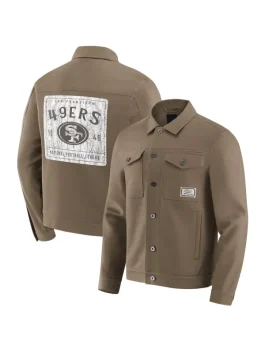 NFL x Darius Rucker San Francisco 49ers Tan Trucker Jacket