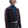 Patience S01 Ella Maisy Purvis Burgundy Jacket