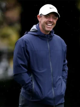 Rory McIlroy Amgen Irish Open 2025 Rain Jacket Front Look