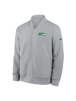 Seattle Seahawks Nike 2025 Rivalries Sideline Bomber Jacket Front look