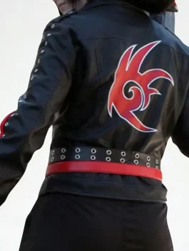 Shadow The Hedgehog Black Leather Costume Jacket