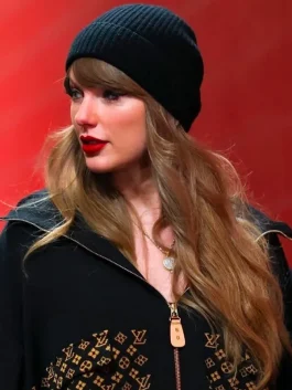 Taylor Swift Louis Vuitton Monogram Jacquard Knit Jacket