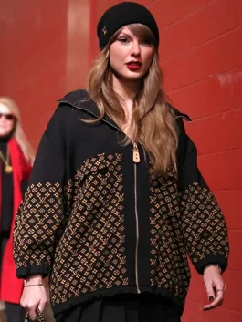 Taylor Swift Louis Vuitton Monogram Jacquard Knit Jacket