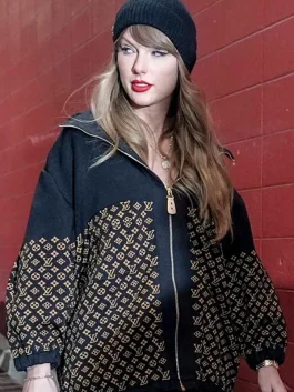 Taylor Swift Louis Vuitton Monogram Jacquard Knit Jacket