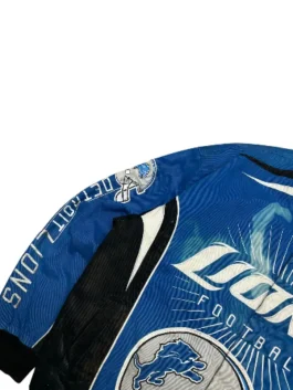 Vintage Detroit Lions Blue Racing Jacket