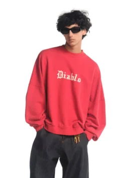 Willy Chavarria Diablo Hooligan Crewneck
