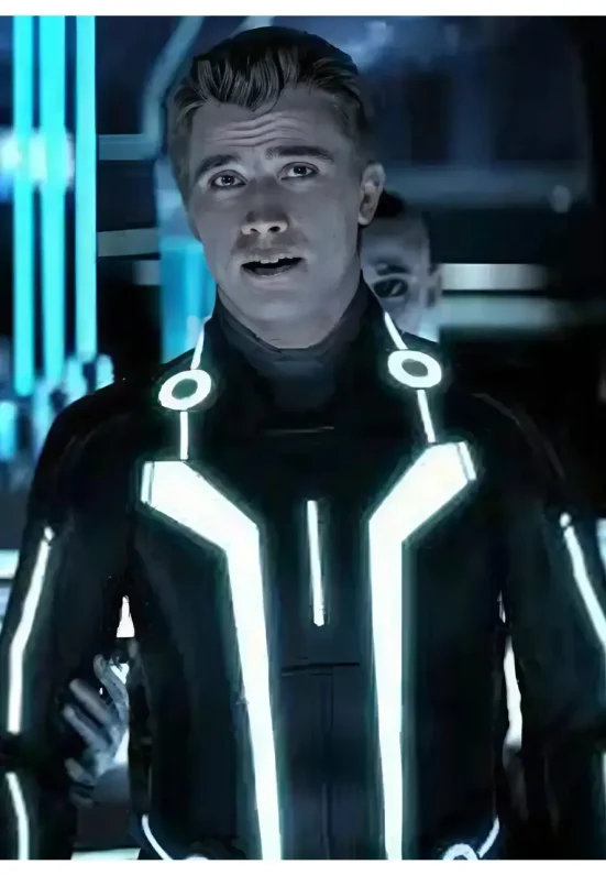eather Tron biker jacket featuring movie-accurate details