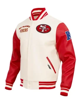 49ers classic letterman jacket