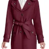 Avery Grafton Burgundy Coat from The Equalizer series