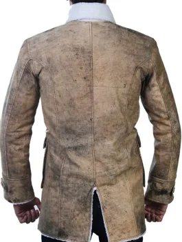 Classic Bane Shearling Coat from The Dark Knight Rises Movie