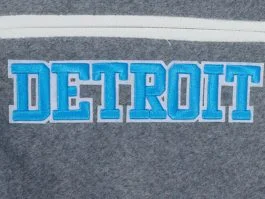 Detroit Lions grey wool varsity jacket
