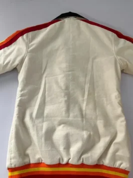 Eminem concert PnB Nation jacket in white for a sharp hip hop look.