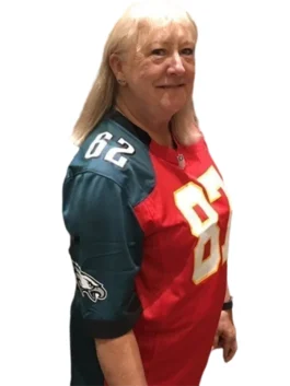 Kelce Mom Jersey showing team pride in stylish sporty design