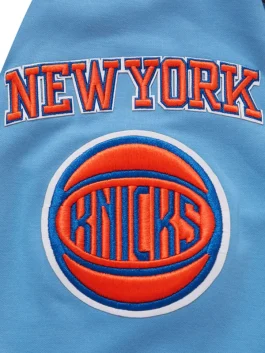 Knicks hoodie back “NEW YORK” letter detail