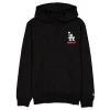 LA Dodgers hoodie black front view