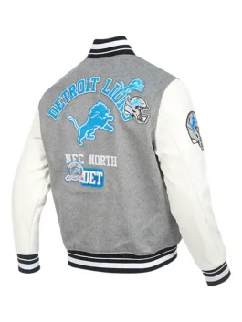Lions DET varsity jacket front view