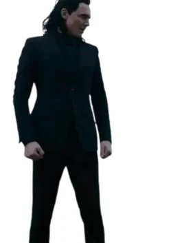 Loki Black Suit side pose inspired by Marvel Loki outfit
