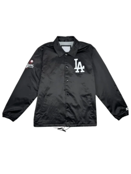 Los Angeles Dodgers Starter Coaches Black Jacket