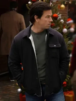 Mark Wahlberg The Family Plan 2 Black Jacket, worn by Mark Wahlberg in The Family Plan 2, featuring a stylish black design with a classic fit, perfect for casual wear