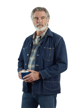 Pierce Brosnan The Thursday Murder Club Denim Jacket