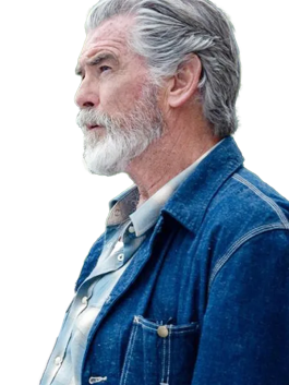 Pierce Brosnan The Thursday Murder Club Denim Jacket
