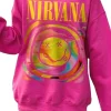 Pink Nirvana Sweatshirt for women casual streetwear