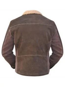 Rick Grimes The Walking Dead Season 5 brown leather jacket back