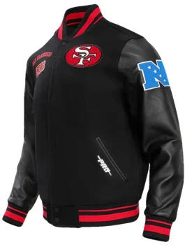 San Francisco 49ers Retro Varsity Jacket Black