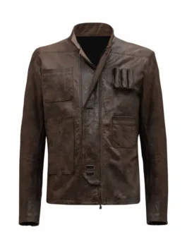 Star Wars TFA Han Solo Leather Jacket for men – classic brown leather outerwear