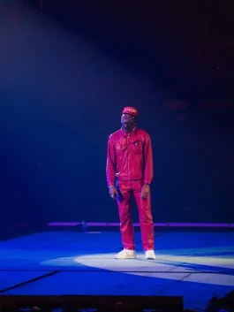 Buy Sugar On My Tongue Tyler The Creator red costume outfit inspired by his live performance — available online in all sizes at America Jackets.