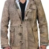 The Dark Knight Rises Bane Shearling Coat for Men Cosplay