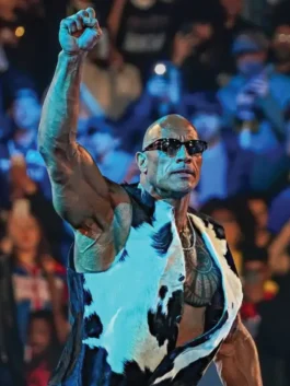 The Rock cowhide leather vest, perfect for gym, casual or power style outfits.