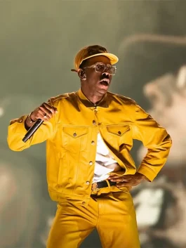 Buy the Tyler The Creator yellow Sugar On My Tongue stage outfit, made for fans who want the iconic concert fashion look.