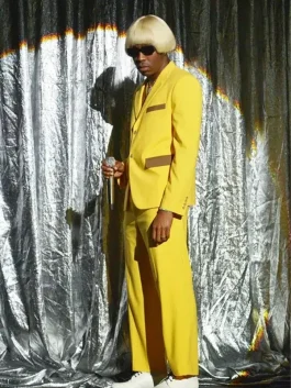 Tyler the Creator Bellhop Suit igor suits yellow outfit inspired by the iconic Igor suit stage performance look.
