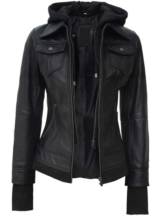 1050~Teddy Inner Leather L-CARTER Bomber Jacket main image 1