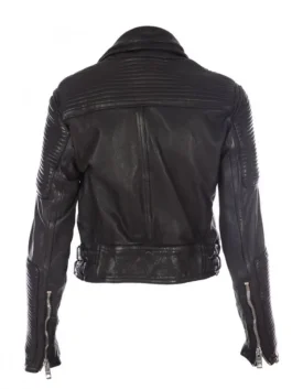 Slim fit Black Biker Jacket for cool look