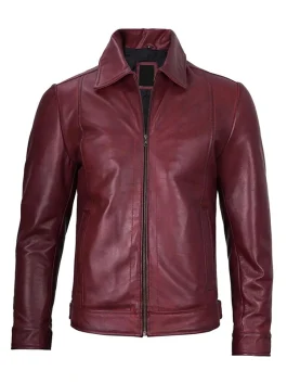maroon-leather-jacket
