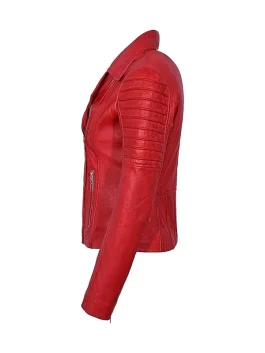 womens-red-leather-biker-jacket